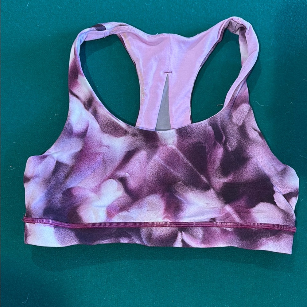 Purple Tie-Dye Sports Bra